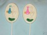 4150 Stork on Oval Baby Shower Chocolate or Hard Candy Lollipop Mold